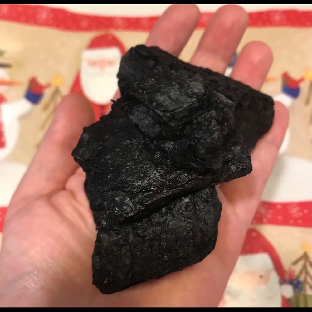 Raw Christmas Coal for Naughty Boys and Girls!